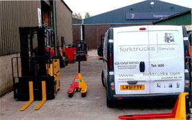 forklift trucks - Chelmsford, Essex - Moores Forklifts Ltd - Van